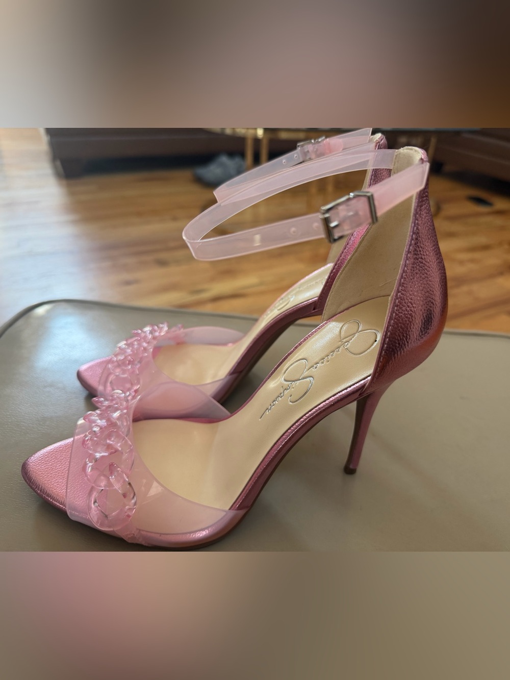 Jessica Simpson WAYRI Pink Metallic Pumps - Picture 4 of 9